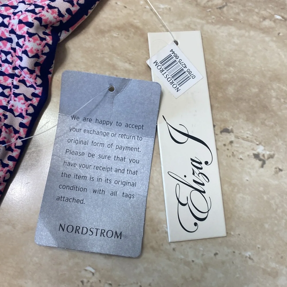 NWT Eliza J. Posted k, blue& white dress, see measurements in photos. - Picture 15 of 15